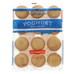 Delasheras Yoghurt Flavour Mini Muffins 12 pcs