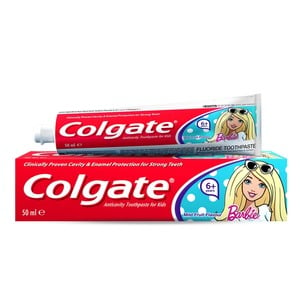 Colgate Kids Girls Fluoride Toothpaste 6+ Barbie 50 ml