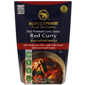 Blue Elephant Thai Premium Red Curry Sauce 300 g