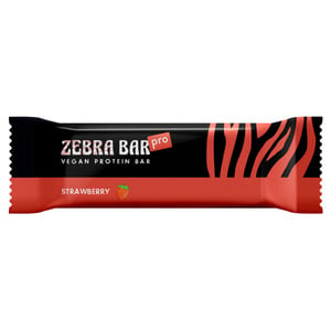 Zebra Vegan Pro Strawberry Protein Bar 40 g