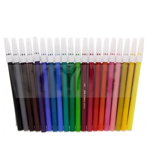 Faber-Castell Fibre Tip Color Pens 20 Pieces