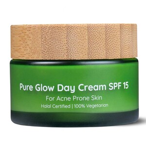 Lafz Organix Pure Glow Day Cream, SPF 15, For Acne Prone Skin, 50 g