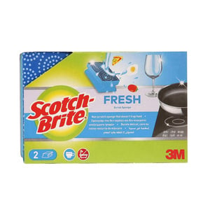 Scotch Brite Fresh Heavy Duty Non-Scratch Scrub Sponge, 2 pcs