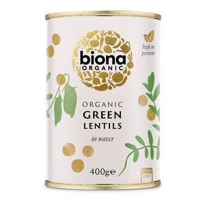 Biona Organic Lentils Green in Water 400 g