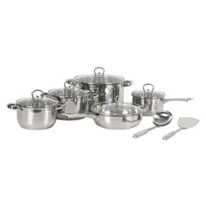 Chefline Stainless Steel Cookware Set 12Pcs