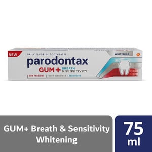 Parodontax Whitening Gum + Breath & Sensitivity Toothpaste, 75 ml