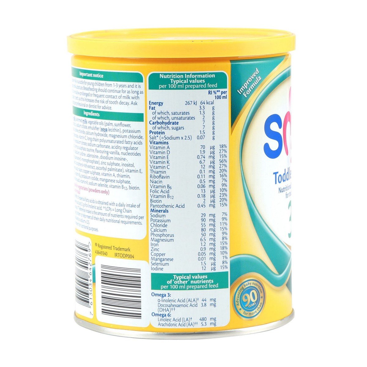 Sma Toddler Milk 3 From 1-3 Years 400 g