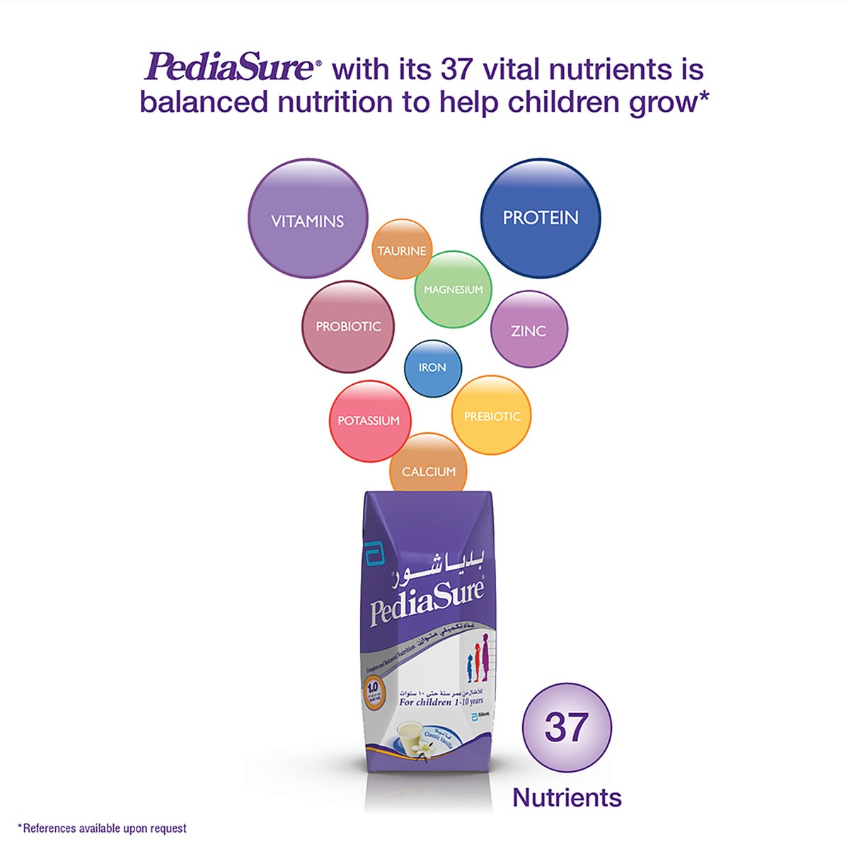Pediasure Complete Balanced Nutrition Drink Vanilla 1-10 Years 200 g