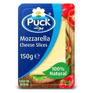 Puck Mozzarella Natural Cheese Slices 150 g