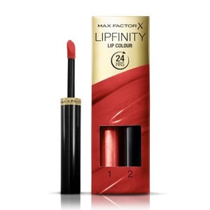 Max Factor Lipfinity Lip Colour Lipstick 2-step Long Lasting 120 Hot 2pcs