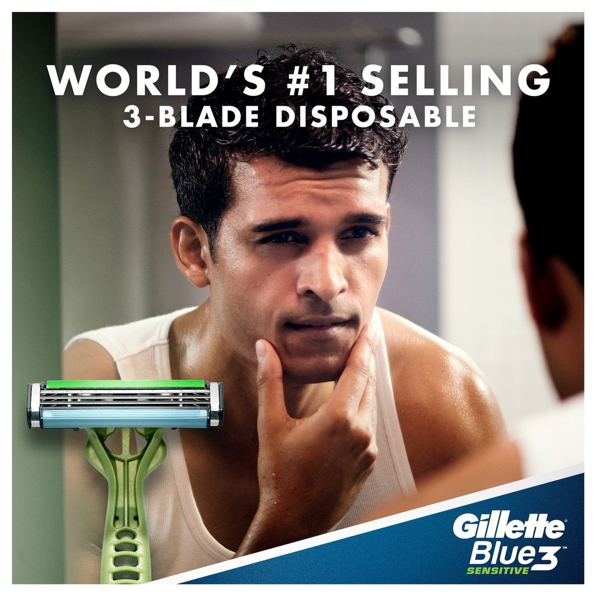 Gillette Blue3 Sense Care Men’s Disposable Razors 6 pcs