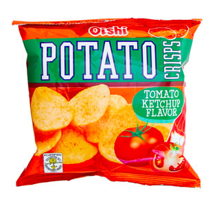 Oishi Potato Crisps Tomato Ketchup Flavor 50 g