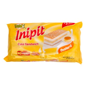Lemon Square Inipit Custard Cake Sandwich 10 x 22 g