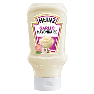 Heinz Real Garlic Mayonnaise Top Down Squeezy Bottle 225 ml