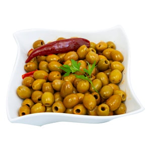 Moroccan Pitted Green Olive With Hot Sauce 300 g