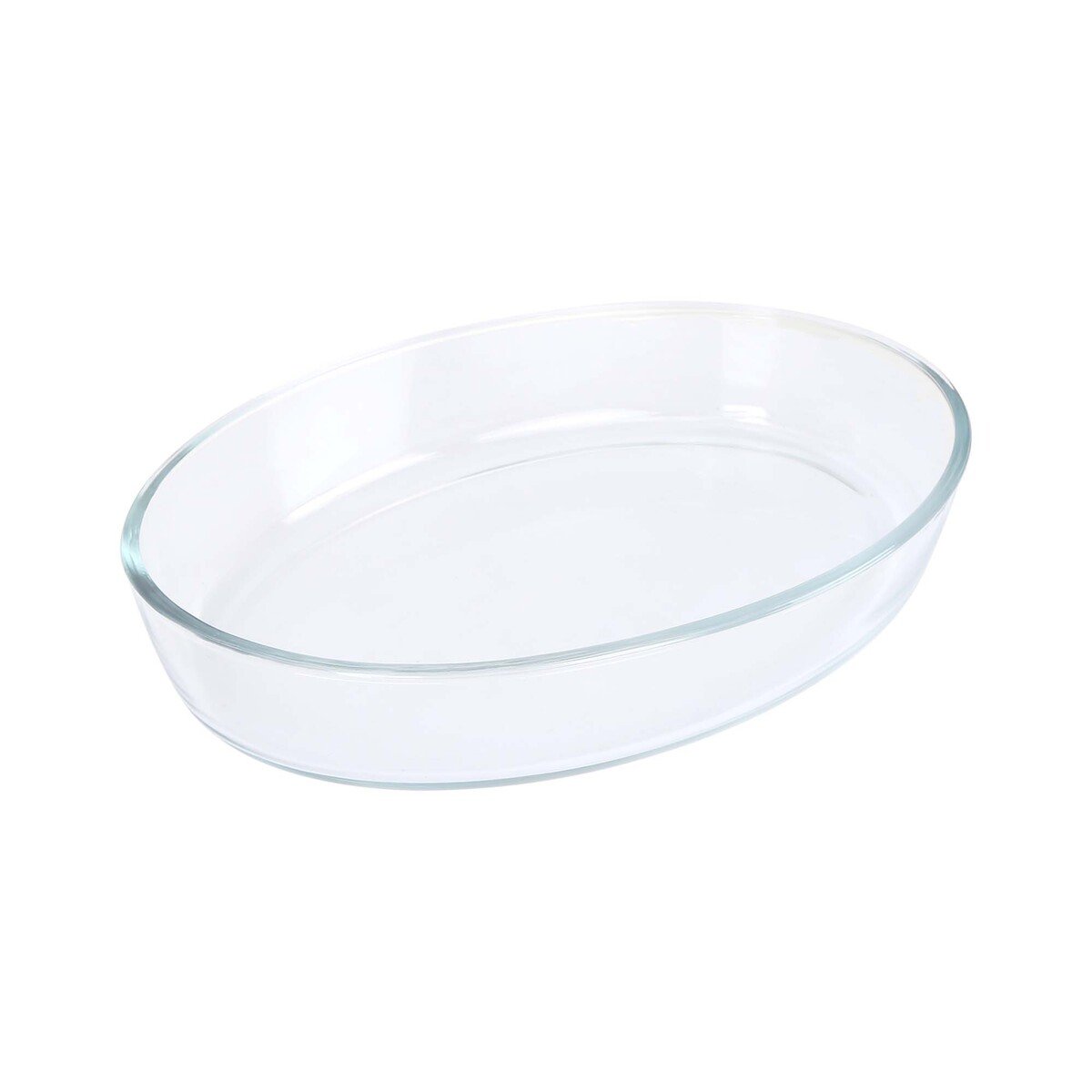 Chefline HSAP24L Borosilicate Glass Oval Baking Dish, 2.4 Litre, Transparent