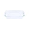 Chefline HSAP18L Borosilicate Glass Oval Baking Dish, 0.7 Litre, Transparent