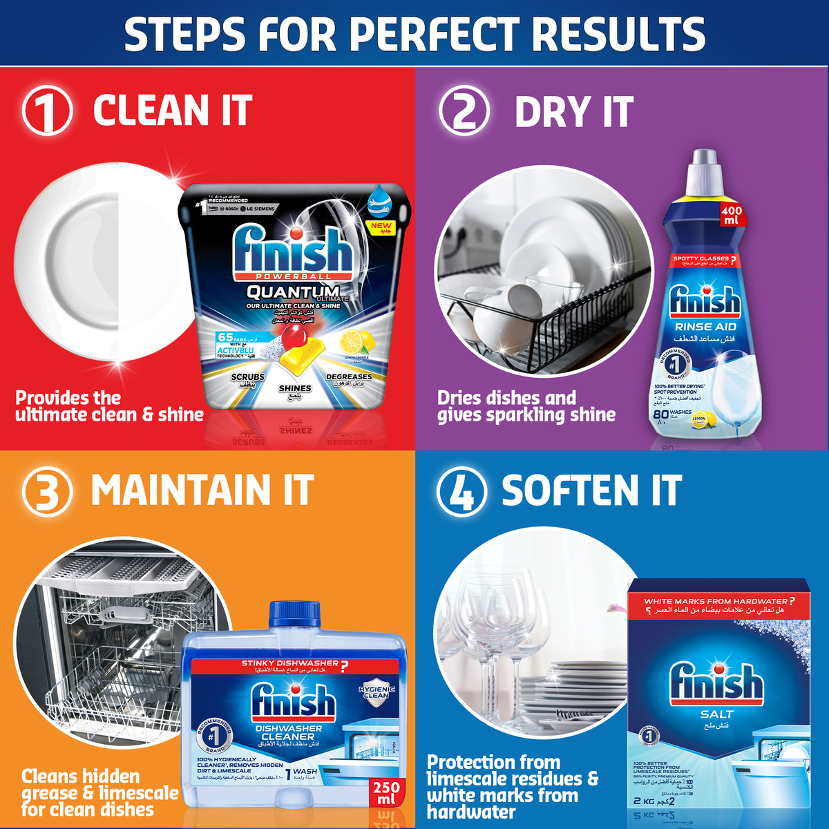 Finish All in 1 Max Concentrate Gel Dishwasher Regular 650 ml