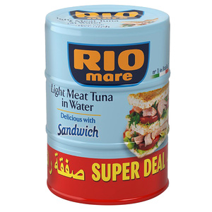 Rio Mare Light Meat Tuna In Water 3 x 160 g