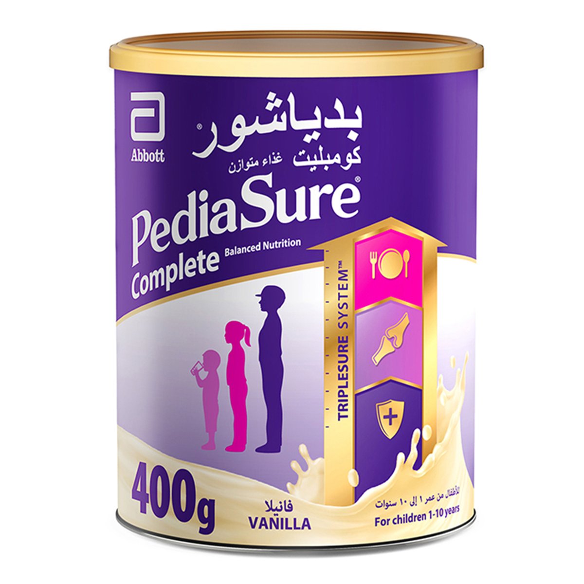Pediasure Complete Balanced Nutrition Vanilla Flavor 1-10 Years 400 g
