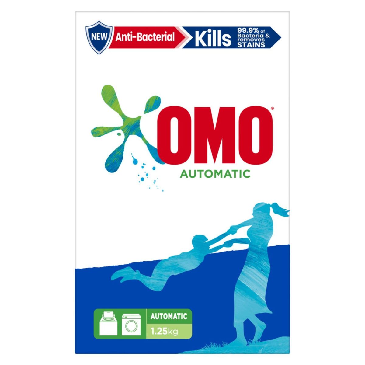 Omo Automatic Anti-Bacterial Washing Powder, 1.25 kg
