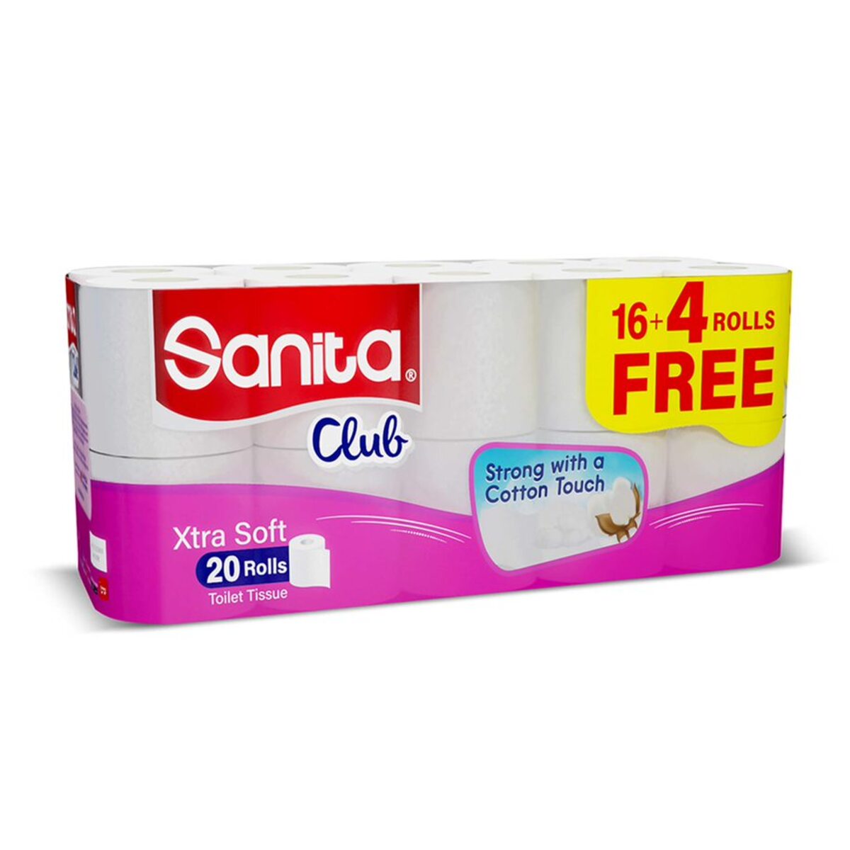 Sanita Club Toilet Tissue 2ply 16+4 Rolls