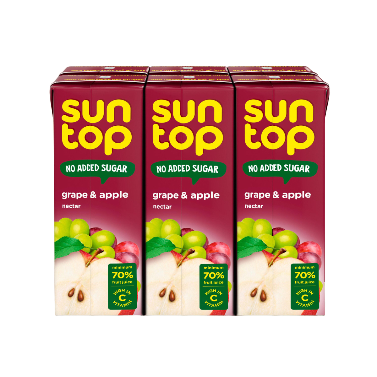 Suntop Grape & Apple Nectar No Added Sugar 180 ml