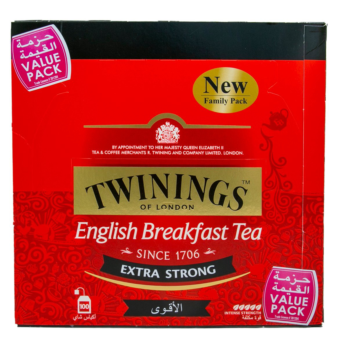 توينينجز شاي أسود منوع عبوة توفيرية 100 كيس شاي