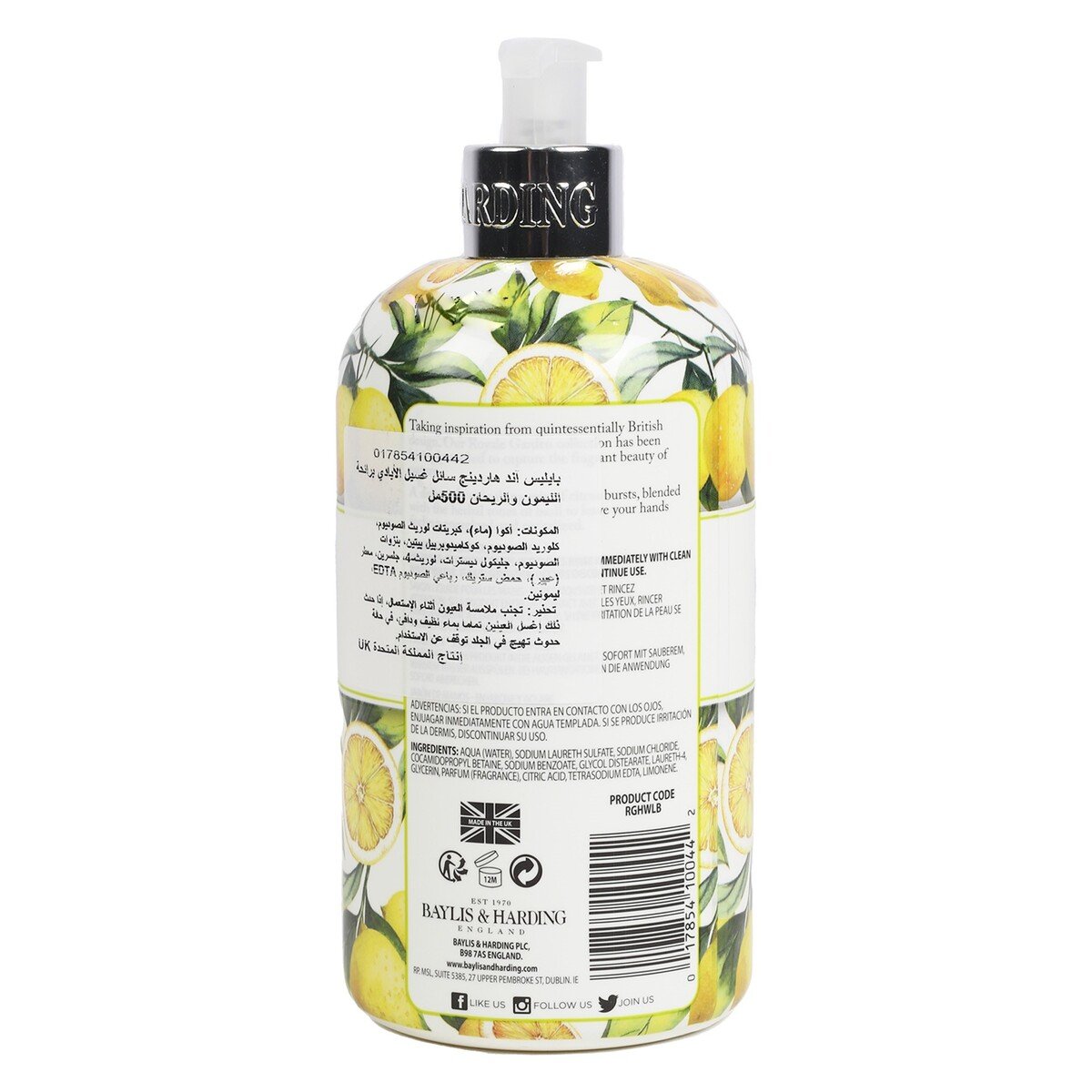 Baylis & Harding Royale Garden Lemon & Basil Hand Wash 500 ml