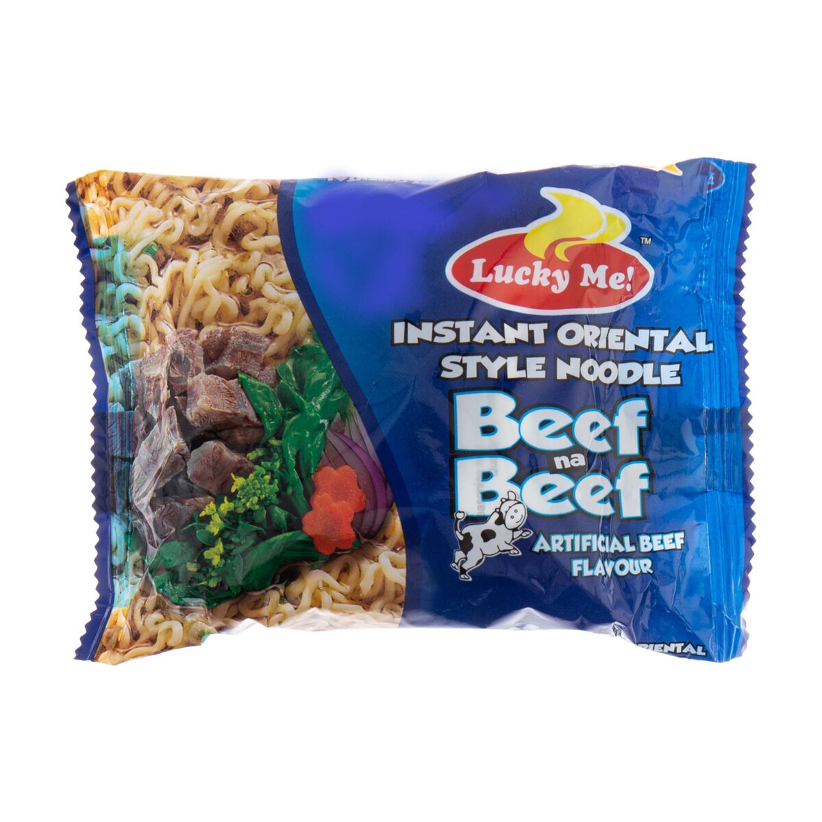 Lucky Me Instant Noodles Artificial Beef Flavour 6 x 55 g
