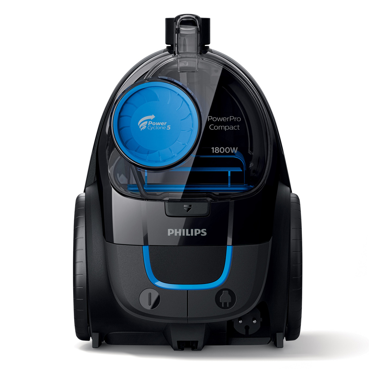 Philips PowerPro Compact Bagless Vacuum Cleaner, 1800 W, 1.5 L, Deep black, FC9350/61