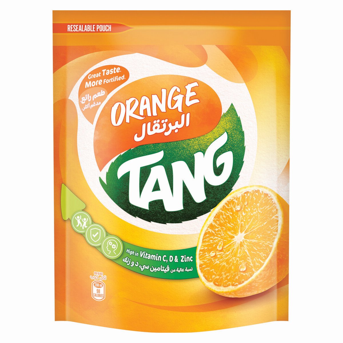 تانج مسحوق شراب البرتقال سريع التحضير عبوة 375 جم