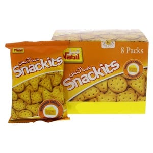Nabil Snackits Cheddar Cheese Crackers Value Pack 8 x 26 g