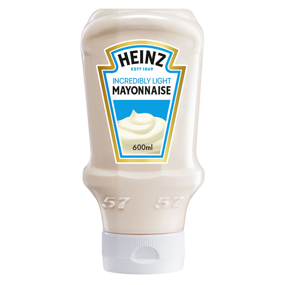 Heinz Light Mayonnaise Top Down Squeezy Bottle 600 ml