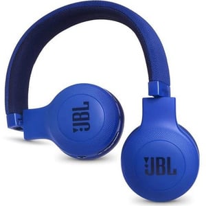 جي بي ال سماعة رأس لاسلكية على الأذن أزرق E45BT