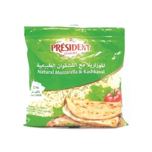President Natural Mozzarella & Kashkaval Cheese 400 g