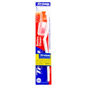 Trisa Swiss Clean Original Soft Tooth Brush + Tooth Brush Cap 1 pc
