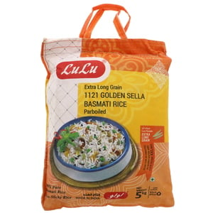 LuLu 1121 Golden Sella Basmati Rice Extra Long Grain 5 kg