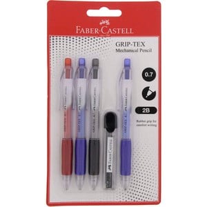 Faber-Castell Grip-Tex Mechanical Pencil 4's + Leads 133809