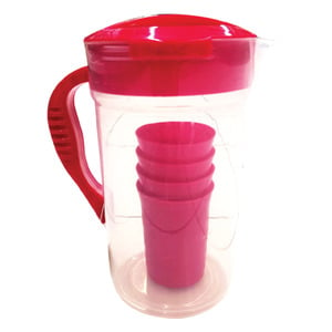Home Water Jug With 4 Cup Set 262-5572 Assorted