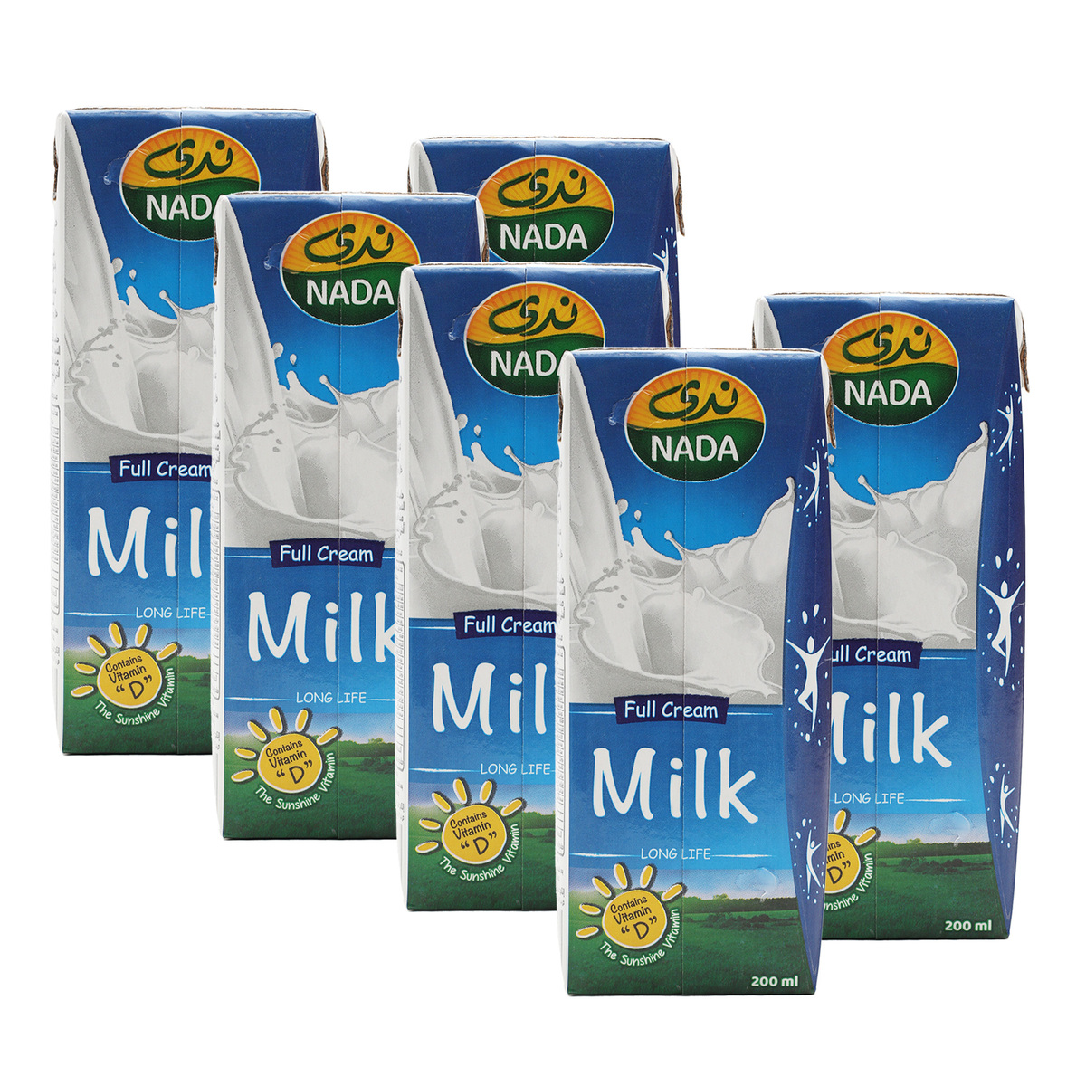 Nada UHT Milk Full Fat Vitamin D 200 ml