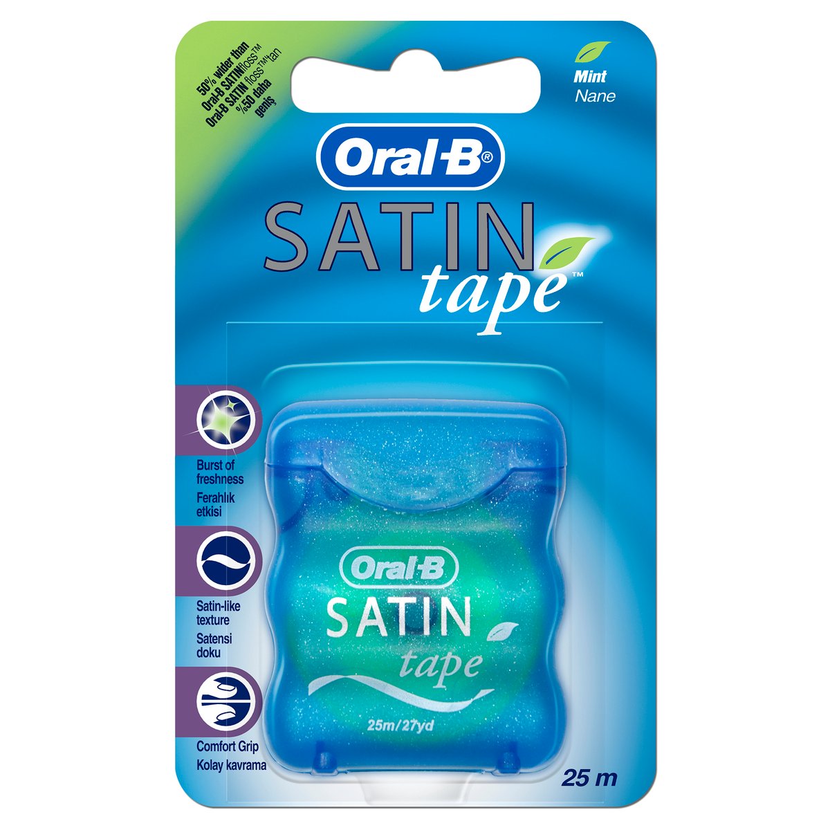 Oral-B Satin Tape Mint 25m