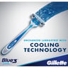 Gillette Blue 3 Cool Men's 3-Bladed Disposable Razor 6 pcs
