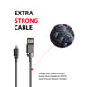 Trands Metal Connector Lightning USB Nylon Braided Cable CA1354