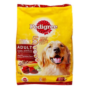 Pedigree Dog Food Adult Liver & Vegetable Flavor 3 kg