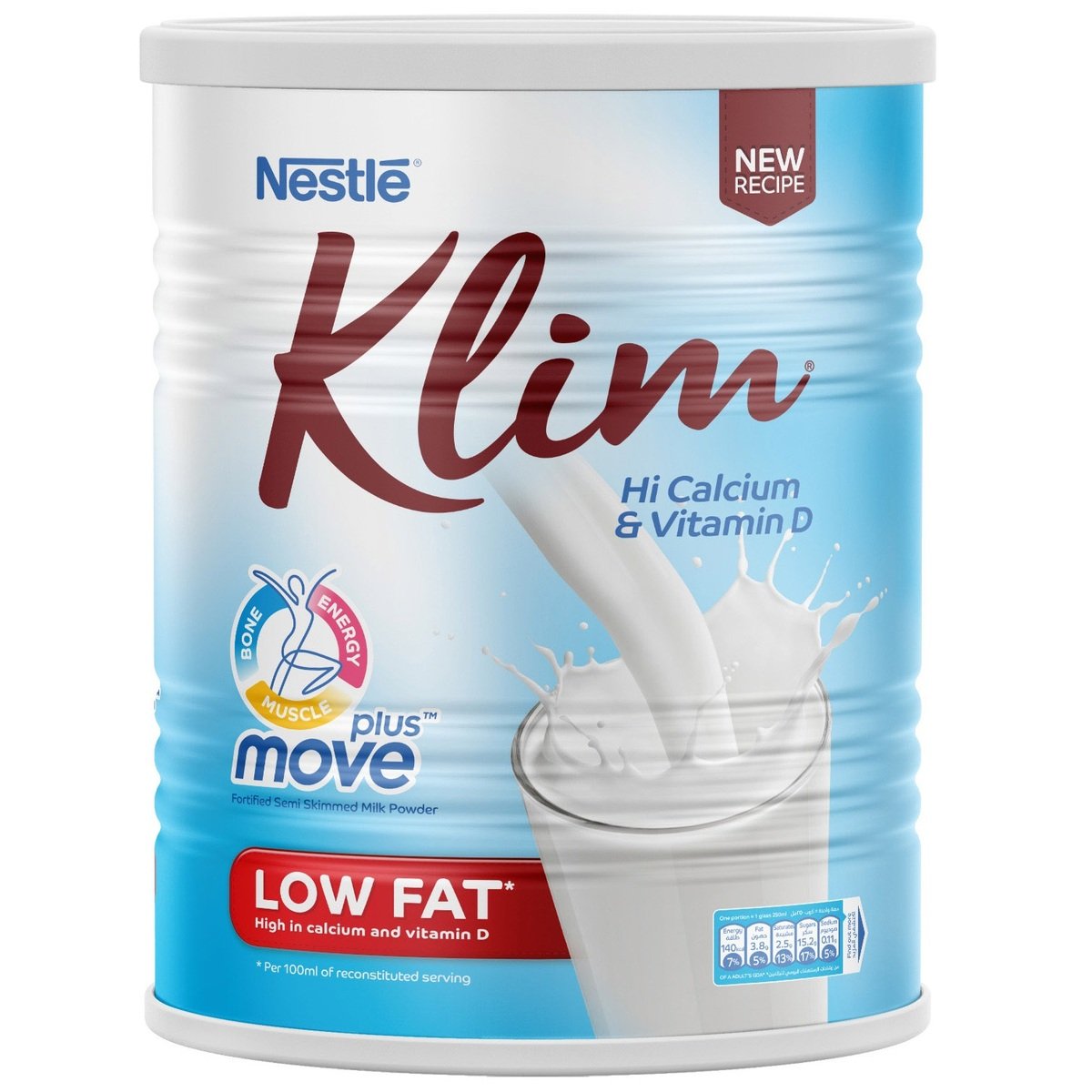 Nestle Klim Low Fat Powder Milk with Forti Grow 900 g
