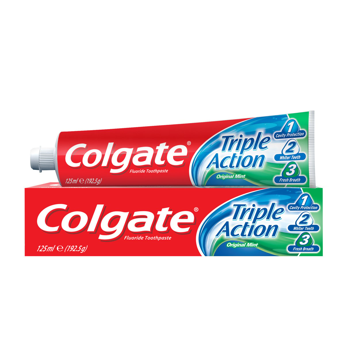 Colgate Toothpaste Triple Action Original Mint 125 ml