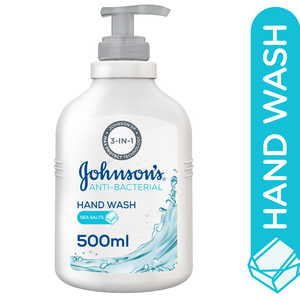 جونسون 3 x 1 سائل تنظيف اليدين مضاد للبكتيريا بملح البحر 500 مل