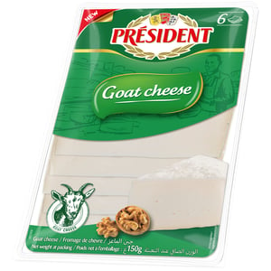 President Goat Sliced Cheese 150 g