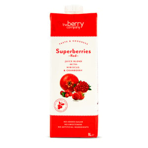 The Berry Superberries Red Juice With Hibiscus & Cranberry 1 Litre